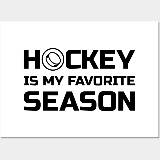 Hockey is my favorite season Wall Art by colorsplash